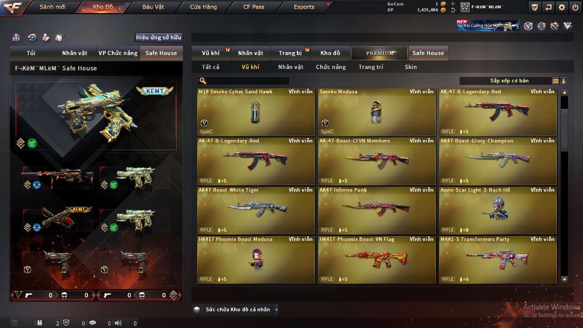 shop acc cf uy tin gia re